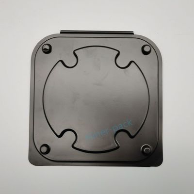 購入 半導体輸送のための黒いPET材料シリコン・ウェーファー水平箱 online manufacture