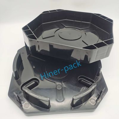 購入 オーダーメイド ODM 12 インチ 黒色 ESD ホリゾナル・ウェーファー・シッパー 安全な輸送 online manufacture