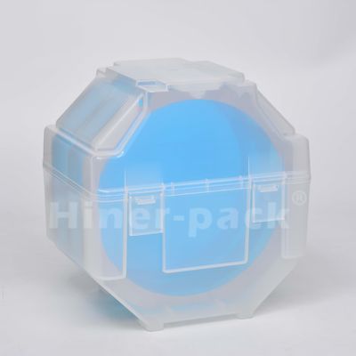 購入 黒色半透明のウエファー収納箱 25 スロット 半導体ウエファー処理 online manufacture