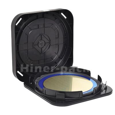 購入 横軸 300mm ウェーファーキャリア キャニスター 箱 導電性 黒色 PP 素材 online manufacture